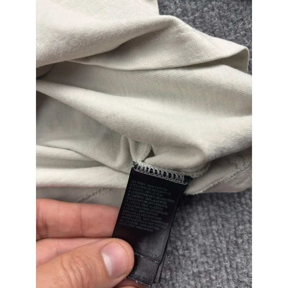 The North Face Shirt Womens Small White Cropped Boxy Multicolor Logo Tee Top‎ - Picture 6 of 7